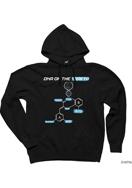 Dna Of The Trakya Siyah Kapşonlu Sweatshirt Hoodie