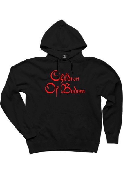Children Of Bodom Yazı Siyah Kapşonlu Sweatshirt Hoodie