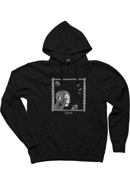 Soen Cognitive Siyah Kapşonlu Sweatshirt Hoodie