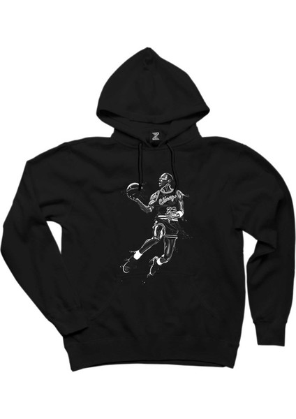 Michael Jordan Black Siyah Kapşonlu Sweatshirt Hoodie