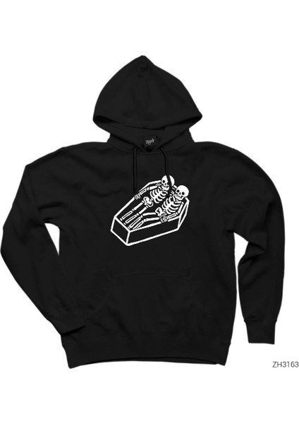 Sonsuza Kadar Beraber Siyah Kapşonlu Sweatshirt Hoodie