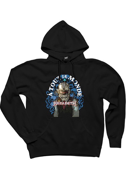 Megadeth A Tout Le Monde Siyah Kapşonlu Sweatshirt Hoodie