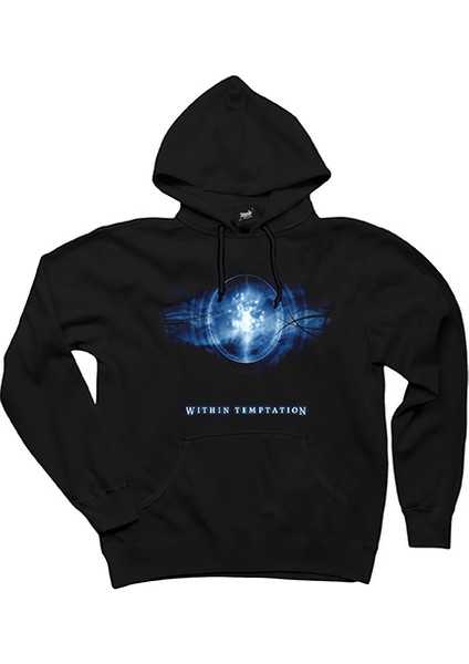 Within Temptation Siyah Kapşonlu Sweatshirt Hoodie