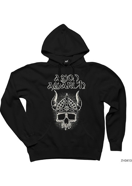 Amon Amarth Viking Siyah Kapşonlu Sweatshirt Hoodie