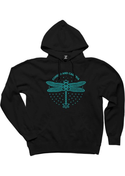 Coheed And Cambria Butterfly Siyah Kapşonlu Sweatshirt Hoodie