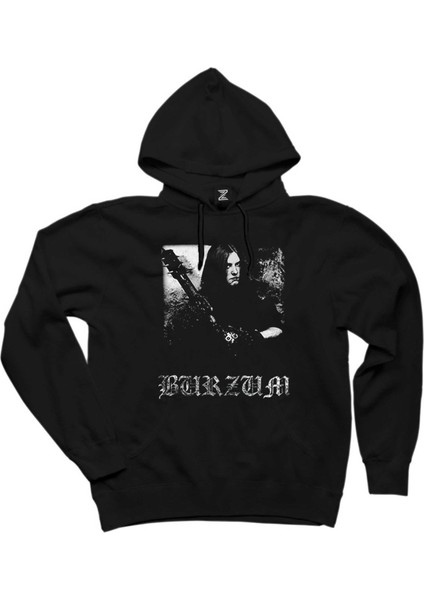 Burzum Anthology Siyah Kapşonlu Sweatshirt Hoodie