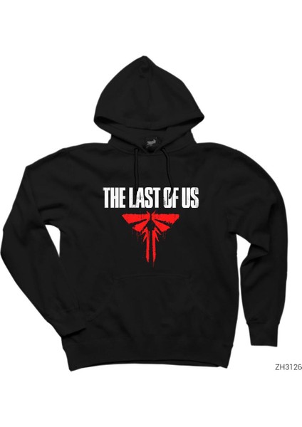 The Last Of Us Blood Siyah Kapşonlu Sweatshirt Hoodie
