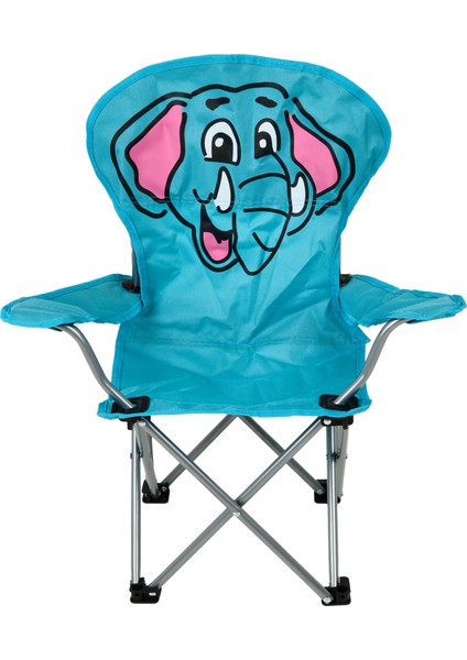Katlanır Fil Desenli Çocuk Kamp Sandalyesi - Mavi fiyatları