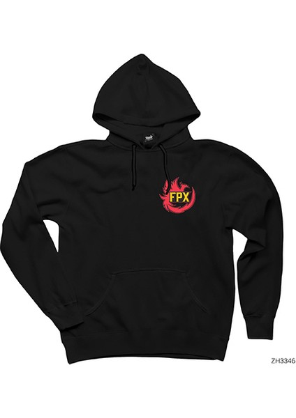 Funplus Phoenix Siyah Kapşonlu Sweatshirt Hoodie