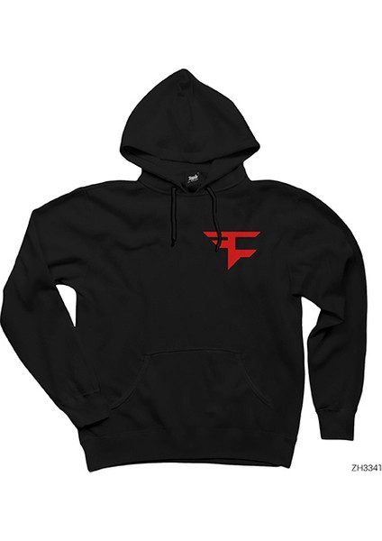 Faze Clan Red Siyah Kapşonlu Sweatshirt Hoodie