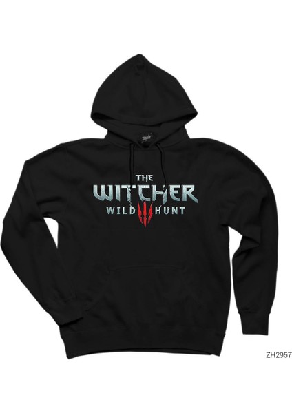 The Witcher Wild Hunt Siyah Kapşonlu Sweatshirt Hoodie