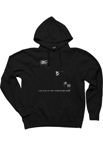 Darkthrone A Blaze In The Northern Sky Siyah Kapşonlu Sweatshirt Hoodie