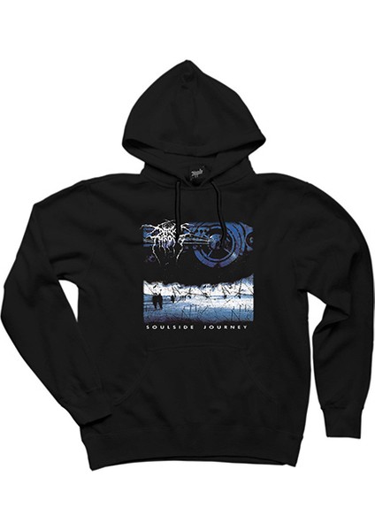 Darkthrone Soulside Journey Siyah Kapşonlu Sweatshirt Hoodie