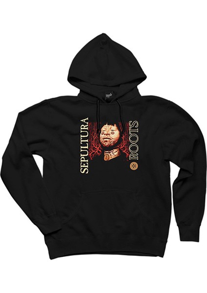 Sepultura Roots Siyah Kapşonlu Sweatshirt Hoodie