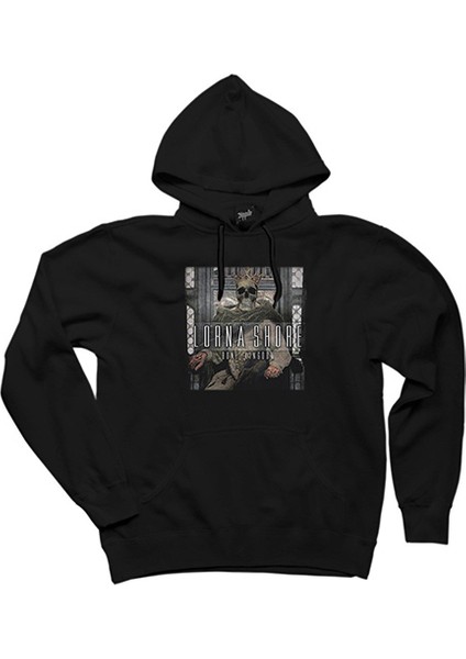 Lorna Shore Bone Kingdom Siyah Kapşonlu Sweatshirt Hoodie