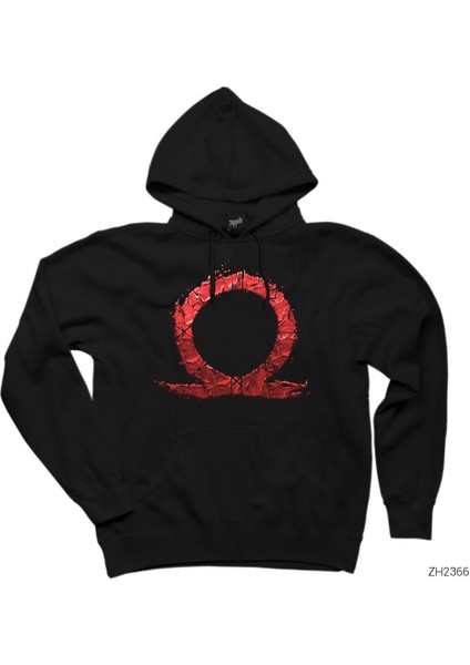 God Of War Bloody Siyah Kapşonlu Sweatshirt Hoodie