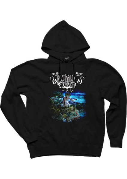 Arkona Yav Siyah Kapşonlu Sweatshirt Hoodie