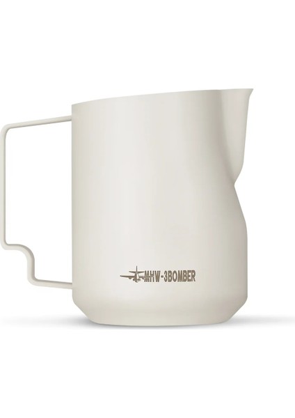 Turbo Süt Potu Paslanmaz Çelik - 520 ml Pitcher Off White