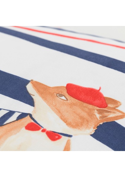 Carre Blanc Organik Pamuklu Ptitchic Çift Taraflı Yastık Kılıfı 1 Adet 50 x 70 cm fırsatları