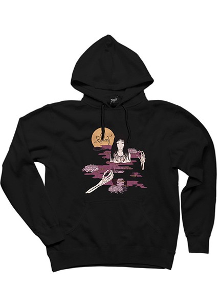 Alcest Kodama Siyah Kapşonlu Sweatshirt Hoodie
