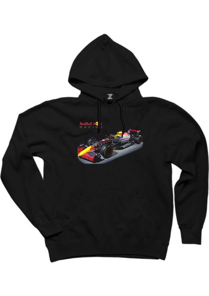 Redbull Racing F1 Siyah Kapşonlu Sweatshirt Hoodie