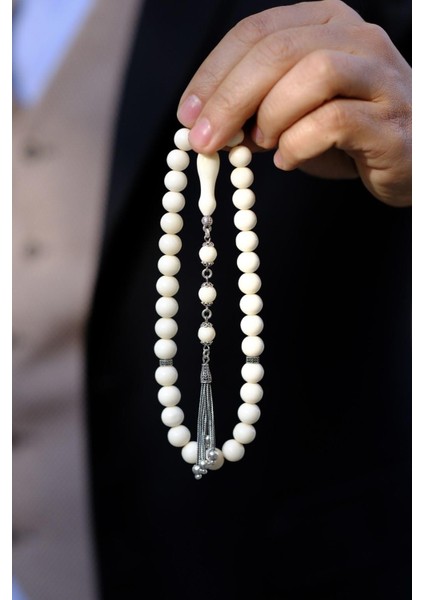 De-Ve Ke-Miği Küre Model Gümüş Tasarım Tesbih