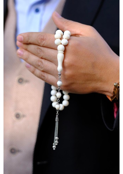 De-Ve Ke-Miği Küre Model Gümüş Tasarım Tesbih fiyatları