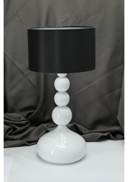 Casa Masa/gece /yatak Başı /metal Ayak /kumaş Başlıklı Abajur Lambası