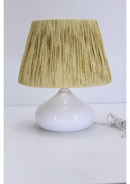 Üzüm Abajur Rafya Başlık Metal Elips Ayak fiyatları