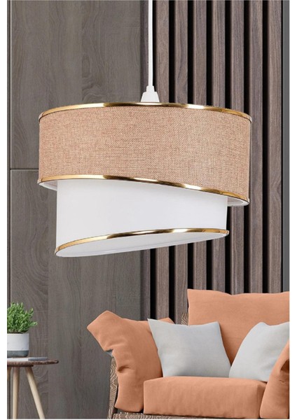 Aydınlatma Seti 2 Adet Elips Masa Abajuru 1 Adet Sarkıt Kumaş Avize fiyatları