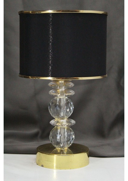 Kristal Taşlı Masa Abajuru Gece Lambası Yatak Başı Lambası