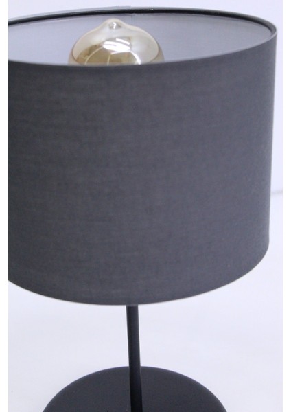 Serin Masa Abajuru Yatak Başı Lambası Gece Çoçuk Lambası Kumaş Başlık Metal Ayak modelleri