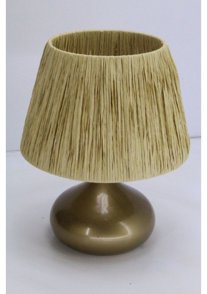 Üzüm Abajur Rafya Başlık Metal Elips Ayak modelleri