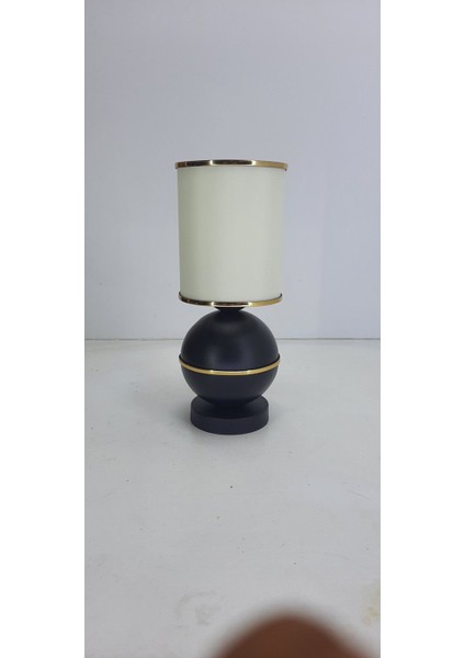 Küre Abajur Metal Ayak Kumaş Başlik