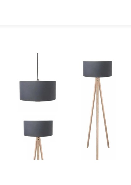 Konsept Oda Seti 1 Adet Lambader 1 Adet Abajur 1 Adet Tekli Avize