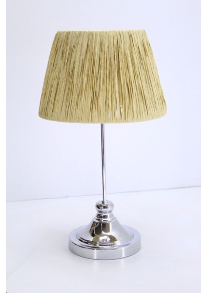 Rafya Başlıklı Metal Ayaklı Masa Abajuru modelleri