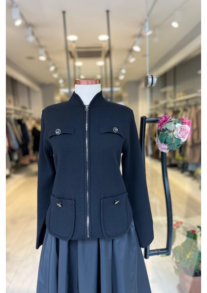 UW251045 Unıque Fermuar Detaylı Triko Hırka fiyatları