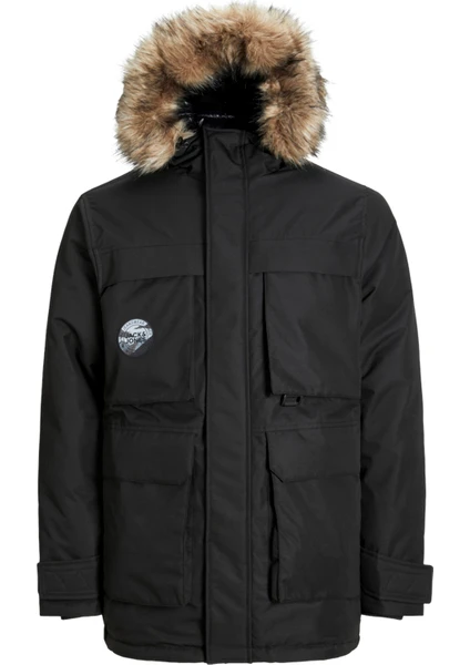 Jack & Jones Jjstar Regular Fit Rüzgara Dayanıklı Kapüşonlu Parka Erkek Parka 12256892