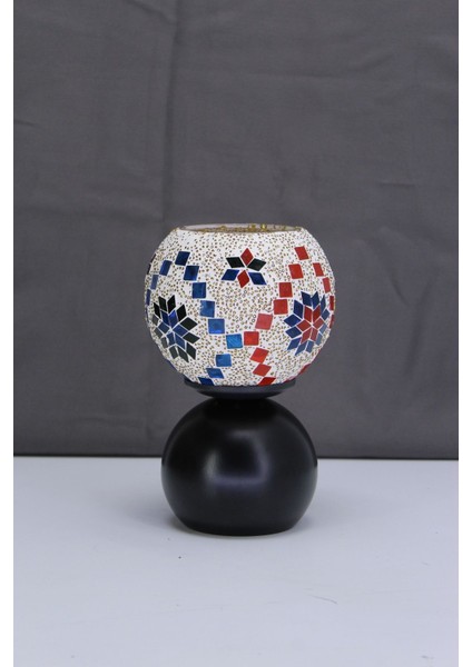 Damla Masa Lambası Metal Ayak Cam Başlık E/14 Duylu