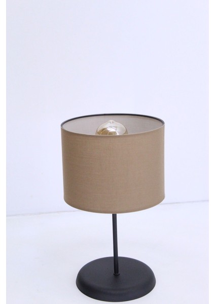 Serin Masa Abajuru Yatak Başı Lambası Gece Çoçuk Lambası Kumaş Başlık Metal Ayak fiyatları