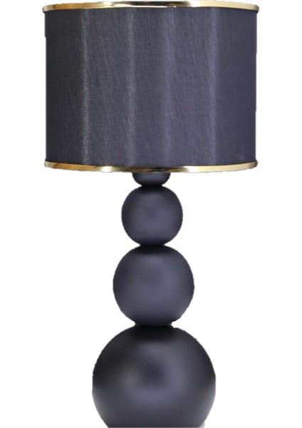 Damla Masa Abajuru Gece Lambası Metal Ayak Kumaş Başlık modelleri