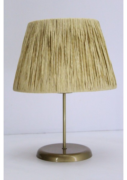 Rafya Başlıklı Metal Ayaklı Masa Abajuru fiyatları