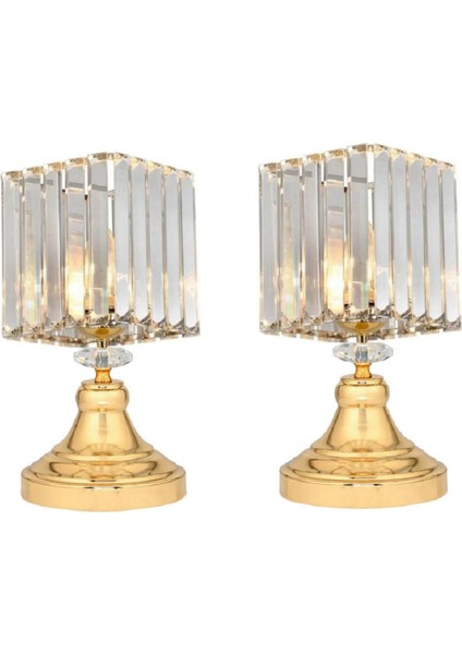 2 Adet Masa Lambası Gece Lambası Komidin Üstü Abajur