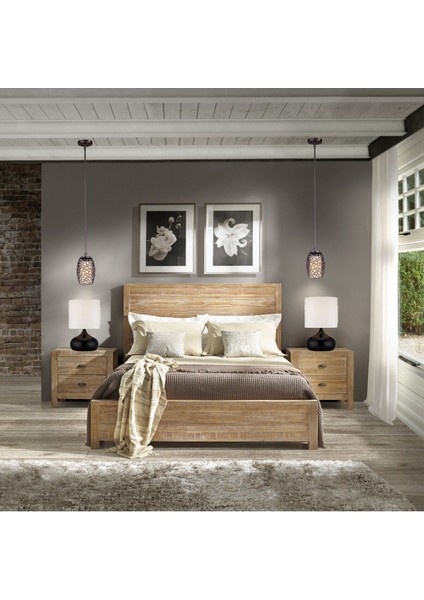 2 Adet Krem Kumaş Şapkalı Metal Elips Masa Lambaları El Işi Sıvama Metal