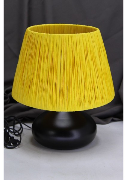 Rafya Ipli Metal Aksamlı Elips Masa Lambaları fiyatları