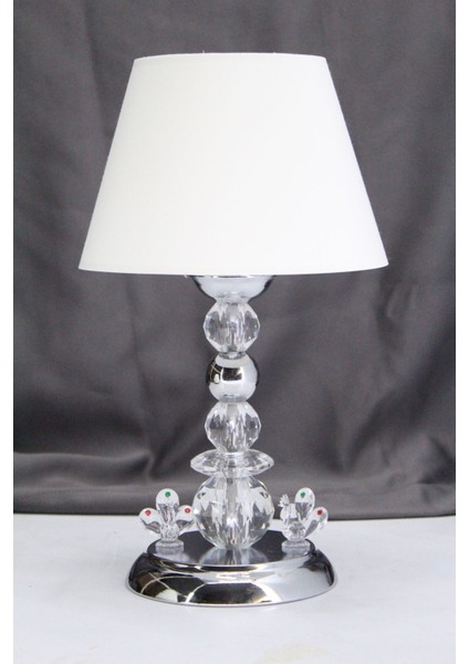 Cam Ayaklı Masa Abajuru