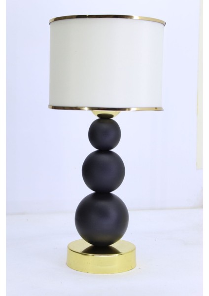 Kumaş Başlıklı Metal Ayaklı Dekoratif Abajur Gece Lambası Yatak Başı modelleri