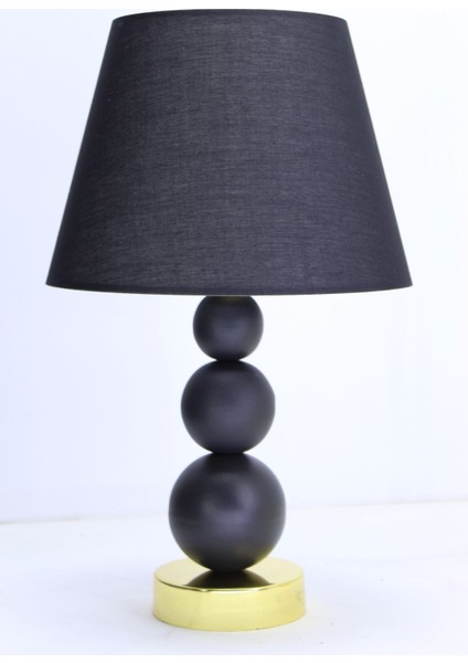 Konik Kumaş Başlıklı Metal Ayaklı Masa Abajuru Gece Lambası Dekoratif fiyatları