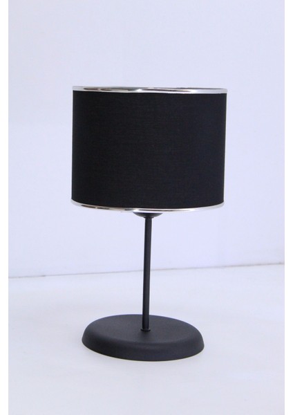 Serin Masa Abajuru Yatak Başı Lambası Gece Çoçuk Lambası Kumaş Başlık Metal Ayak modelleri