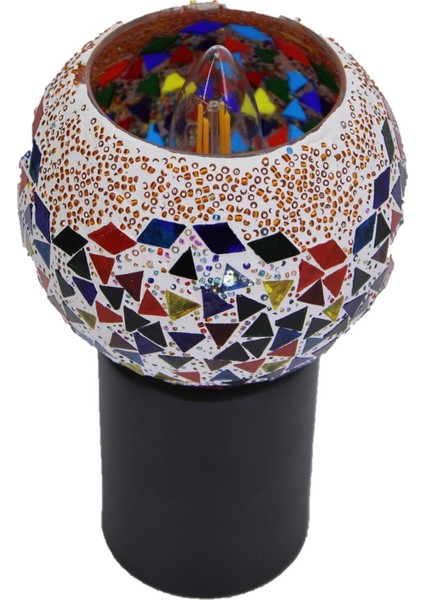 Cam Başlıklı Burhan Abajur Masa Gece Yatak Başı Lambası fiyatları